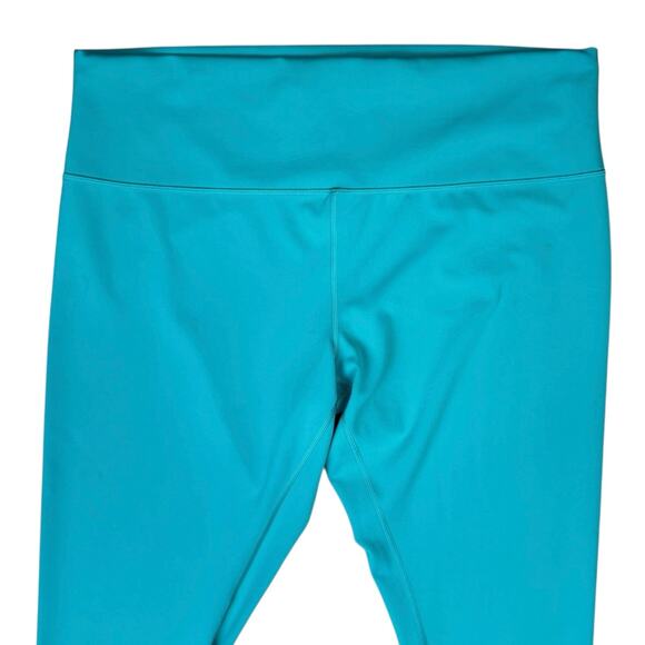 Lululemon Wunder Train Teal Green High Rise Elastic Waistband Athletic Leggings - Picture 3 of 7